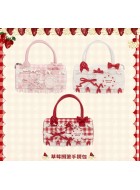 Mademoiselle Pearl Strawberry Handbag(Reservation/3 Colours/Full Payment Without Shipping)